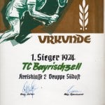 1974 Herren Urkunde KL 2
