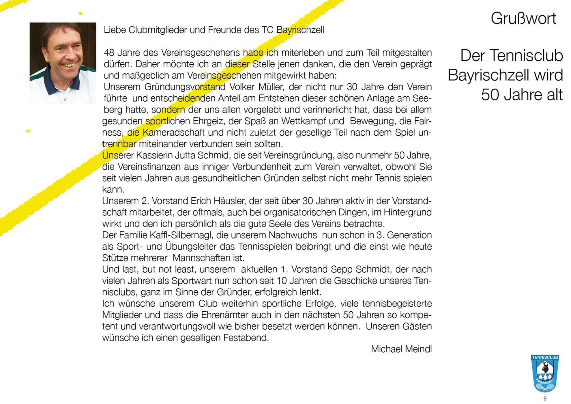 Festschrift, Seite 9