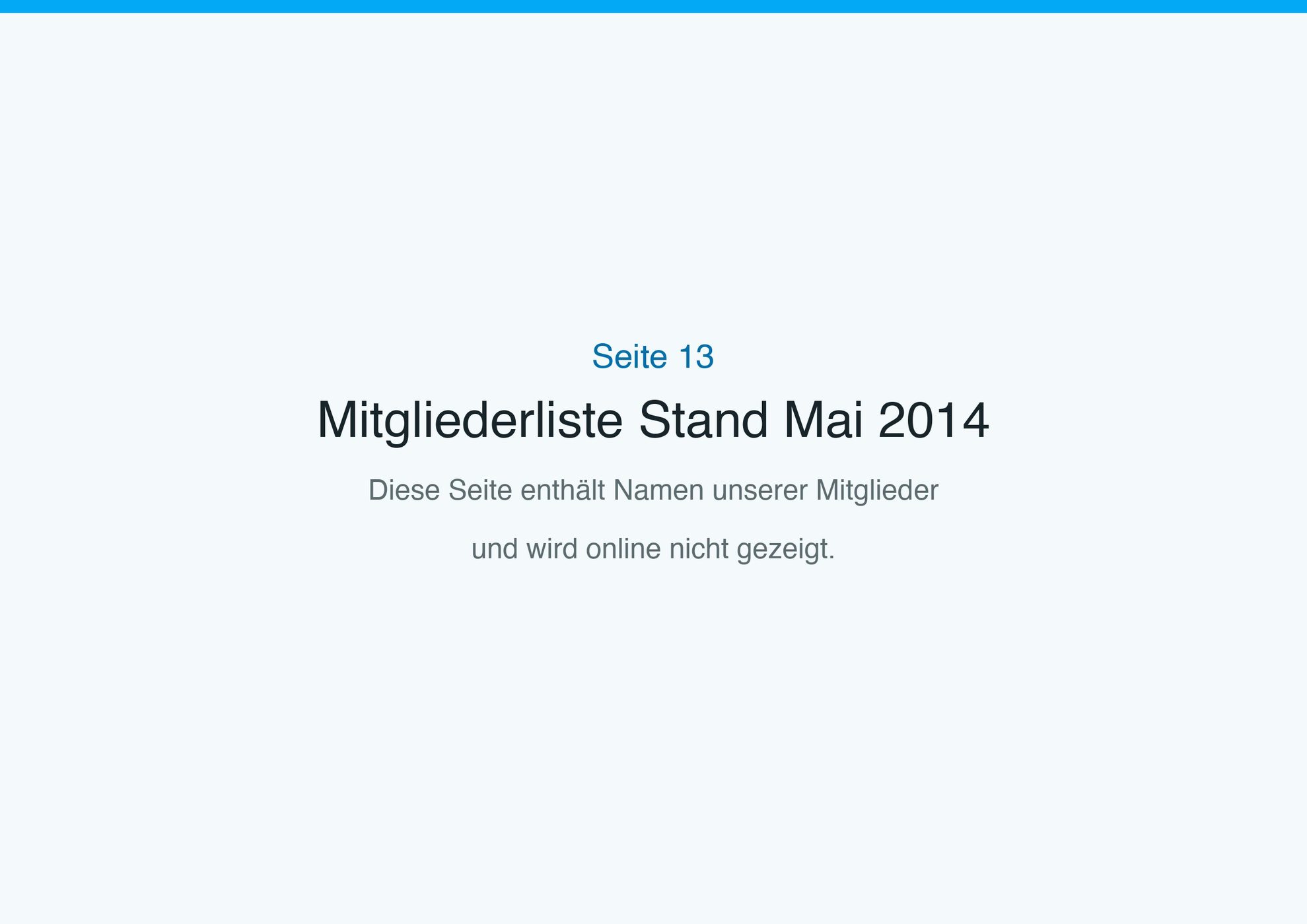 Festschrift, Seite 13